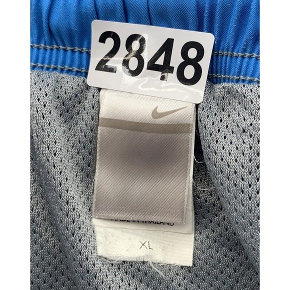 Nike Swim Trunks Mens XL Gray Blue Sports Athletic Cargo Pocket Bathing Suit 6" - Picture 13 of 13